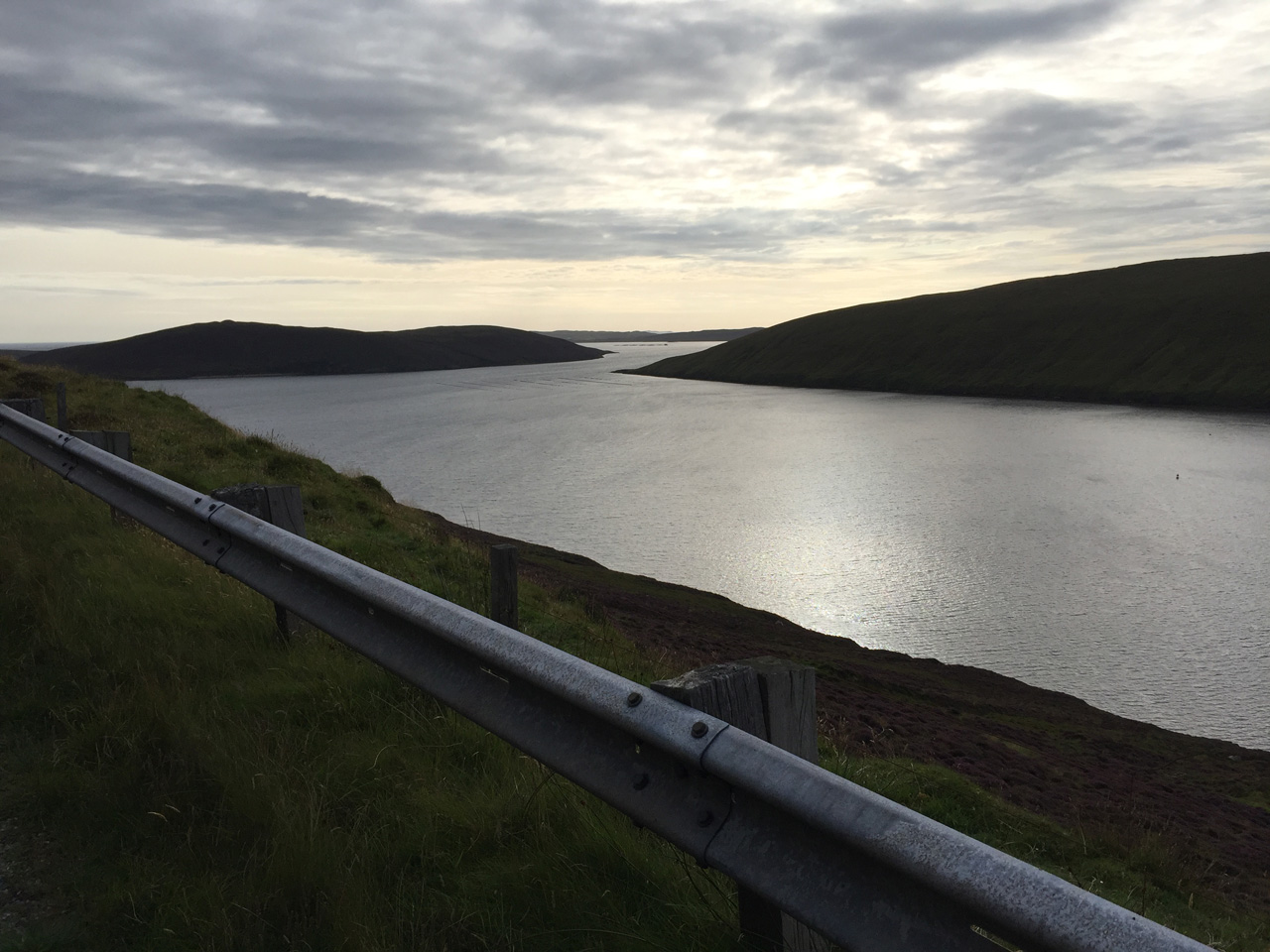View from A968 at north of Shetland Mainland.