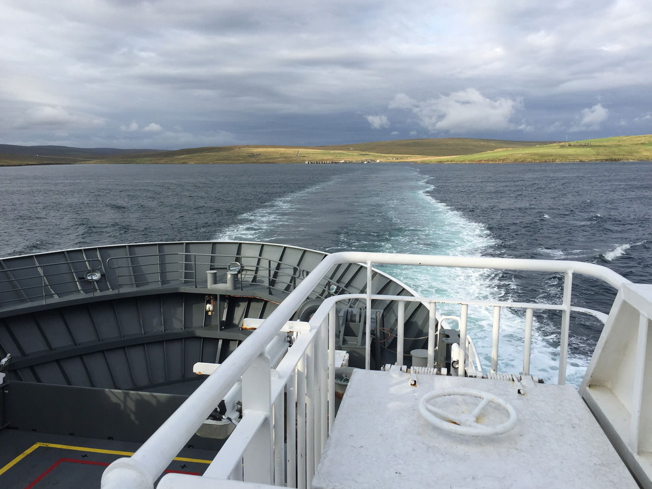 Ferry from Toft on Shetland Mainland to Ulsta on Yell.